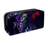VAPOKF Trousse à crayons, trousse de papeterie pour adolescents, garçons, filles, fournitures scolaires et de bureau - Chanteur de jazz américain, multicolore, 2.3x8.2x3.9in/6x21x10cm, Organiseur de