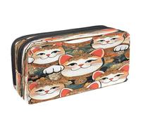 VAPOKF Trousse à crayons, trousse de papeterie pour adolescents, garçons, filles, fournitures scolaires et de bureau - Tradition Lucky Cats
