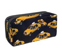 VAPOKF Trousse à crayons, trousse de papeterie pour adolescents, garçons, filles, fournitures scolaires de bureau - Voiture de taxi, multicolore, 2.3x8.2x3.9in/6x21x10cm, Organiseur de sac