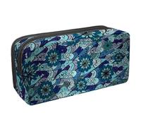 VAPOKF Trousse à crayons, trousse de papeterie pour adolescents, garçons, filles, fournitures scolaires de bureau - Texture d'illustration raster, multicolore, 2.3x8.2x3.9in/6x21x10cm, Organiseur de