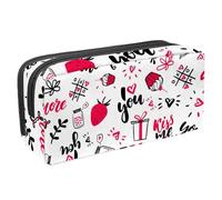 VAPOKF Trousse à crayons, trousse de papeterie pour adolescents, garçons, filles, fournitures scolaires de bureau - You and Me, multicolore, 2.3x8.2x3.9in/6x21x10cm, Organiseur de sac