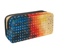 VAPOKF Trousse à crayons, trousse de papeterie pour adolescents, garçons, filles, fournitures scolaires de bureau - Vieille table de mathématiques, multicolore, 2.3x8.2x3.9in/6x21x10cm, Organiseur de