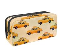 VAPOKF Trousse à crayons, trousse de papeterie pour adolescents, garçons, filles, fournitures scolaires de bureau - Voiture de taxi, multicolore, 2.3x8.2x3.9in/6x21x10cm, Organiseur de sac