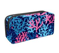 VAPOKF Trousse à crayons, trousse de papeterie pour adolescents, garçons, filles, fournitures scolaires de bureau - Coraux de mer et plantes sous-marines, multicolore, 2.3x8.2x3.9in/6x21x10cm,