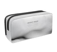 VAPOKF Trousse à crayons, trousse de papeterie pour adolescents, garçons, filles, fournitures scolaires et de bureau - Fond abstrait dynamique gris, multicolore, 2.3x8.2x3.9in/6x21x10cm, Organiseur de