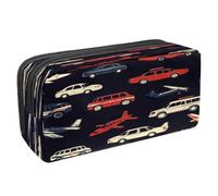 VAPOKF Trousse à crayons, trousse de papeterie pour adolescents, garçons, filles, fournitures scolaires de bureau - taxi voiture et avion