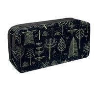 VAPOKF Trousse à stylos, trousse à crayons, pochette de papeterie pour adolescents, garçons et filles, fournitures scolaires de bureau - Forêt enchantée, multicolore, 2.3x8.2x3.9in/6x21x10cm,