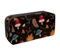 VAPOKF Trousse à stylos, trousse à crayons, pochette de papeterie pour adolescents, garçons et filles, fournitures scolaires de bureau - Motif Mashroom d'automne foncé _ Mesa De Trabajo, multicolore,