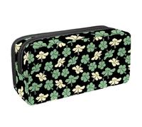 VAPOKF Trousse à stylos, trousse à crayons, pochette de papeterie pour adolescents, garçons et filles, fournitures scolaires de bureau - Raster d'hibiscus, multicolore, 2.3x8.2x3.9in/6x21x10cm,