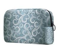 VAPOKF Trousse de maquillage avec fermeture éclair Motif carte du ciel et constellations pour femme, Multicolore 5., 18.5x7.5x13cm/7.3x3x5.1in, Trousse de beauté