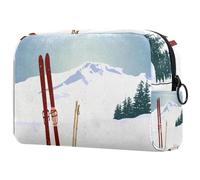 VAPOKF Trousse de maquillage Little Fox endormie pour femme, trousse de toilette de voyage, grande pochette de maquillage pratique avec fermeture éclair, Multicolore 5., 18.5x7.5x13cm/7.3x3x5.1in