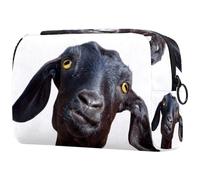 VAPOKF Trousse de maquillage Little Fox endormie pour femme, trousse de toilette de voyage, grande pochette de maquillage pratique avec fermeture éclair, Multicolore 15., 18.5x7.5x13cm/7.3x3x5.1in