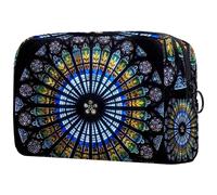 VAPOKF Trousse de maquillage Maths Blackborad pour femme, trousse de toilette de voyage, grande pochette de maquillage pratique avec fermeture éclair, Multicolore 5., 18.5x7.5x13cm/7.3x3x5.1in