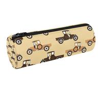 VAPOKF Trousse rétro en toile avec motif de vieux camion pour ranger des stylos, des pièces de monnaie, des cosmétiques, des fournitures scolaires, du bureau, multicolore, 20x6.3cm/7.9x2.5in, Trousses
