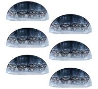 VAPOKF Wolf Group Lot de 6 poignées de tiroir en forme de coquillage pour chambre à coucher, commode, placard, porte de cuisine