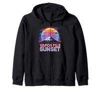 Vapor Fuji Sunset Pop Culture Japonaise Esthétique Sweat à Capuche