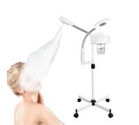 Vaporisateur 2 en 1 pour salon ozone, 220 V, hauteur réglable, avec rotation à 360 degrés et lumière LED, avec loupe