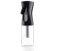 Vaporisateur de brumisation pour cheveux - 200 ml - Rechargeable - Brumisateur d'eau continu ultra fin pour salon, jardinage, plantes et soins de la peau - Noir transparent