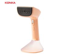 Vaporisateur de vêtements portable KONKA, repassage puissant à la vapeur 1400W, plaque de chauffe rapide à 7 trous, chauffe rapide en 25s, repassage à sec et à vapeur, portable et sûr.
