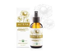 Vaporisateur d'eau à la camomille Alteya 120 ml (verre) - Certifié biologique par l'USDA Eau florale pure à la vapeur distillée à partir de fleurs Anthemis Nobilis fraîchement cueillies à la main