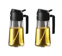 Vaporisateur d'huile d'olive TrendPlain 470 ml - Distributeur d'huile d'olive 2 en 1 pour ustensiles de cuisine, friteuse air, salade et barbecue -