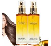Vaporisateur D'huile Essentielle De Soin Des Cheveux,Spray D'huile Essentielle Parfumée Pour Soins,Huile Capillaire Soyeuse Hydratante,Essentielle De Soin Souple,Huile Pour Cheveux Secs (80ml, 2PC)