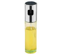Vaporisateur D'huile pour la Cuisine - Bouteille en Verre de 100 Ml pour L'huile D'olive, Distributeur D'huile à Haute étanchéité, Vaporisateur avec Bouchon En Acier Inoxydable(Argent de l'espace)