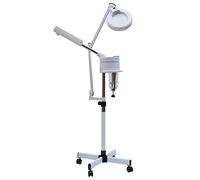Vaporisateur facial 2 en 1 avec lampe loupe LED 5 fois, mobile et réglable, brouillard dense, vaporisateur facial