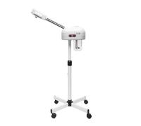 Vaporisateur facial 800 W - Appareil sur pied - Sauna facial avec ozone - Réservoir de 750 ml - Hauteur réglable de 112 à 132 cm - Pour la maison, le salon de spa, éliminer les points noirs et le