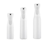 Vaporisateur flacon, 3 Pcs Vaporisateur Cheveux, Flacons pulvérisateurs continus, Bouteille Vide de Spray Réutilisable pour Cheveux, pour coiffure, plantes, animaux domestiques, 200, 300, 500ml, Blanc