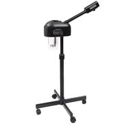 Vaporisateur professionnel pour le visage avec écran LCD | Nettoyeur de pores à 360° & machine spa à vapeur | Sauna facial avec vapeur chaude, fonction minuterie et contrôle automatique de la