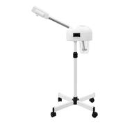 Vaporisateur professionnel pour le visage - Vapeur chaude et froide - Humidificateur - Nettoyeur de pores - Soin du visage - SPA - Beauté hydratante (blanc)
