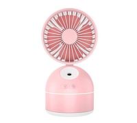 Vaporisez Un Petit Ventilateur Nano Spray Humidificateur adapté au Bureau 2000Mah Refroidissement par pulvérisation/Rose / 108 * 95 * 203mm