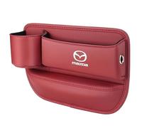 VAPORVERSE 1 Pieces Organiseur Latéral pour Siège de Voiture pour Mazda 3 2006-2011 2011-2024, Organisateur Boîte de Rangement D'espace de Siège Accesoire,Red
