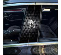 VAPORVERSE 2 Pièces Autocollant Garniture Pilier Central Voiture pour Peu-geot 208 I 2012-2015 2015-2019, Voiture Garnitures Pilier Fenêtre Porte Poteaux Pilier