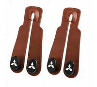 VAPORVERSE 2 Pièces Crochets Appuie pour Mitsubishi Triton V Single Cab Chassis 2019-2023, Crochet de Rangement Accessoires Intérieurs Voiture Idéal Sac à Main Sacs et Autres Objets,Brown