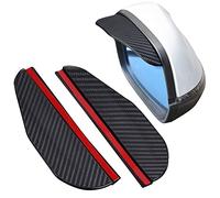 VAPORVERSE 2 Pièces Visière Pluie Rétroviseur pour Citroen e-Mehari 2016-2023, Pare Soleil Neige Rétroviseurs Latéraux Accessoires Style Extérieur Auto