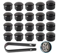VAPORVERSE 20 Pièces Cache Écrous de Roue pour Mercedes-Benz VITO III W447 / Viano 2014-2022, 16 Standard et 4 Antivol Bouchons Vis Plastique Protecteur Style Auto Kit,17mm