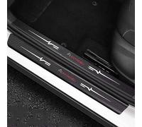 VAPORVERSE 4 Pièce Protection Seuil de Porte de Voiture pour Citroen C4 2020 2021 2022 2023 2024 2025, Plaques Protection Seuil Porte Fibre Carbone Autocollant Plinthes,B