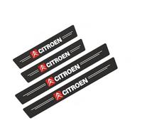 VAPORVERSE 4 Pièce Protection Seuil de Porte de Voiture pour Citroen C4 Aircross 2012-2017, Plaques Protection Seuil Porte Fibre Carbone Autocollant Plinthes,A