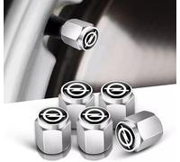 VAPORVERSE 4 Pièces Bouchon de Valve Voiture pour Opel Corsa (01/2015-10/2019), Aluminium de Roue Bouchon Pneu Voiture Valve Pneu Voiture,Silver
