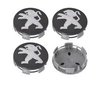 VAPORVERSE 4 Pièces Cache-moyeux pour 2024 Peugeot 508 II (Phase II, 2023) (60mm), Cache Moyeux Capuchons de Centre Auto Capuchons de Centre Voiture Badge,E