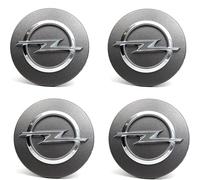 VAPORVERSE 4 Pièces Cache-moyeux pour Opel Mokka 2012-2016 54mm, Cache Moyeux Capuchons de Centre Auto Capuchons de Centre Voiture Badge,Grey