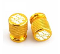 VAPORVERSE 4 Pièces Capuchon de Valve Auto pour Suzuki Ignis/Facelift Hybrid 2017-2024 2025, Bouchons Anti-poussière de Pneu de Voiture en métal Pièces Automobiles,Gold