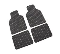 VAPORVERSE 4 Pièces Jeu de Tapis de Voiture pour Mercedes Benz V Class W638 Vito 638 1996-2003, Tapis Sol Voiture Cuir Voiture Cuir Tapis De Sol camionnettes Toutes Saisons,White