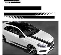 VAPORVERSE 5 Pièces Autocollant de Bande de Capot de Voiture pour Ford Kuga 3 III St-Line Vignale 2019-2024, Décalque Graphique Vinyle Auto Body Autocollants Anti-Frottement pour Carrosserie