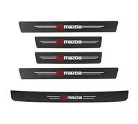 VAPORVERSE 5 Pièces Protection Seuil de Porte de Voiture pour MazdaSpeed Miata MX-5 2004-2005, Protection Pare Choc Voiture Fibre Carbone Accessoires Intérieur