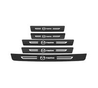 VAPORVERSE 5 Pièces Protection Seuil de Porte de Voiture pour MazdaSpeed Miata MX-5 2004-2005, Protection Pare Choc Voiture Fibre Carbone Accessoires Intérieur