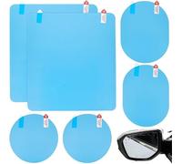 VAPORVERSE 6 Pièces Film de Protection Rétroviseur pour MG Mulan MG4 EV EH32 2022 2023 2024, Film Anti-buée Étanche Autocollant Protecteur Film Voiture de Revêtement Nano Anti-Buée