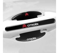 VAPORVERSE 8 Pièces Protecteur Poignée Porte de Voiture pour Citroen C3 C4 C5 Elysee, Protection de Bol Porte Anti-Collision Protect Rayure imperméable Protection,Black